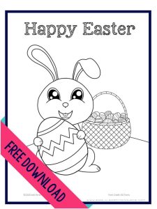Easy NoPrep Easter Packet in 2020 Easter bunny colouring, Bunny