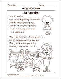 Pagbasa Filipino Reading Comprehension Worksheets For Grade 1