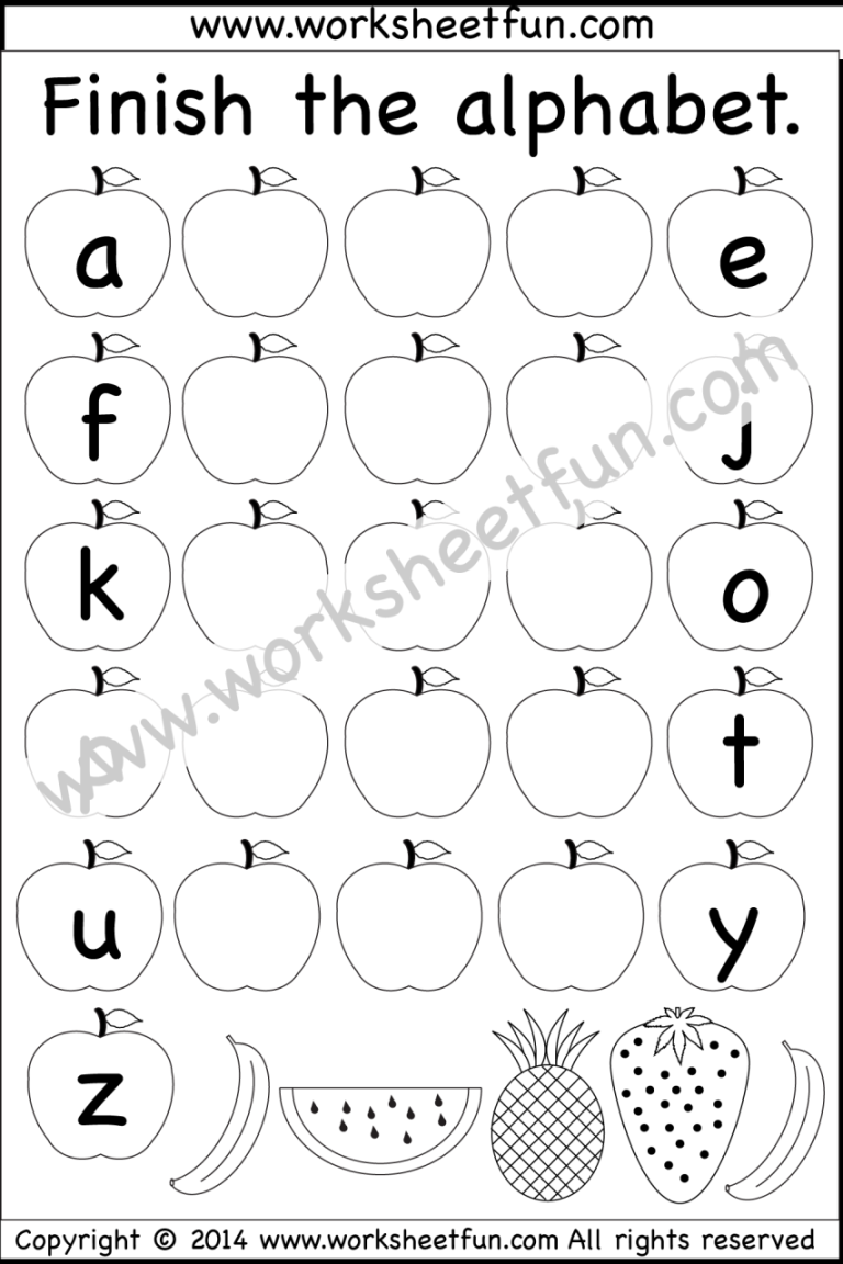 Printable Capital And Small Letters Worksheet Pdf