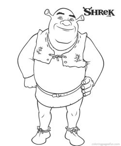 Shrek coloring pages to download and print for free