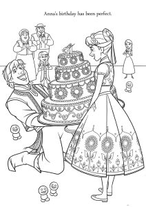 Pin by annmarie jukic on Colouring Pages Anna birthday, Anna cake
