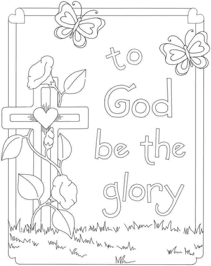 Religious Easter Color Pages