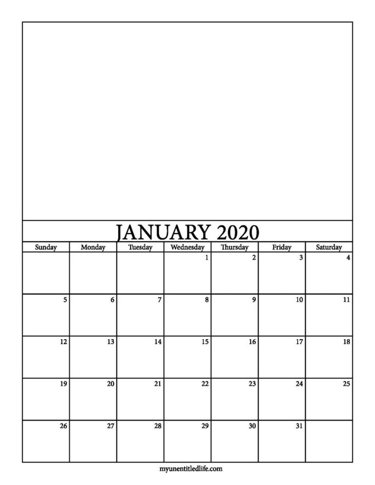 Free Printable Family Calendar Worksheets 2020