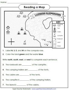 4th Grade Social Studies Map Skills Worksheets