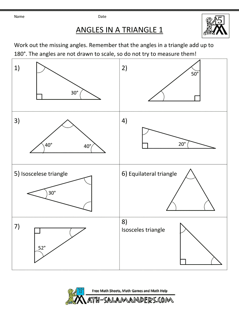 Classifying Triangles By Angles Worksheet Answers
