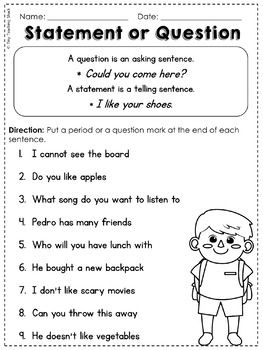 Language Arts Worksheets For Grade 1
