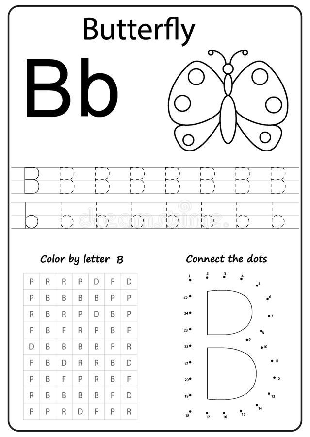 Letter B Practice Sheets For Preschool