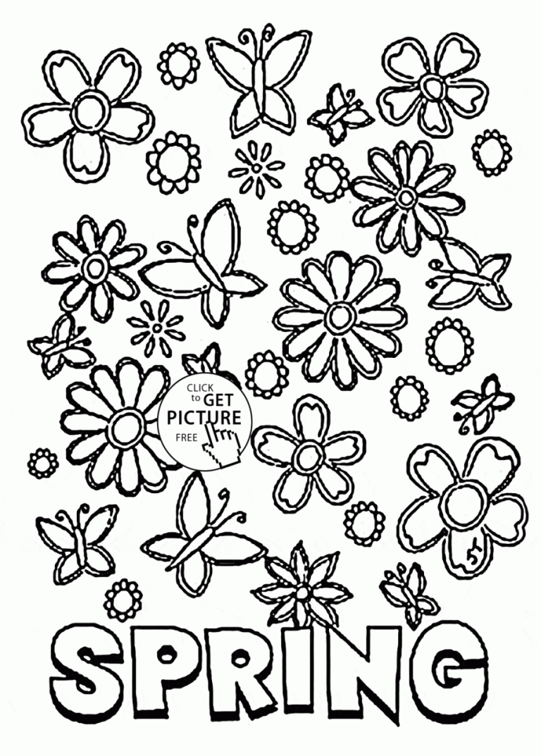 Spring Coloring Pages For Toddlers