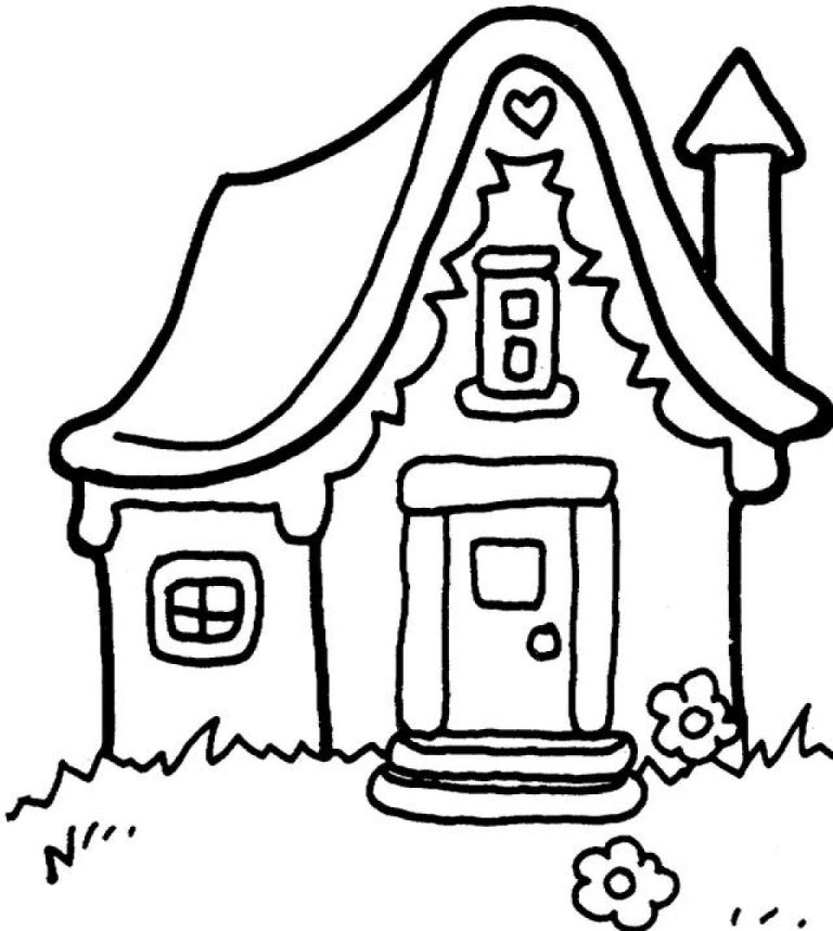 Coloring Page House