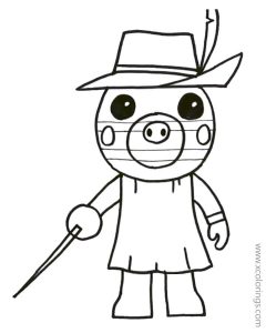 Piggy Roblox Zizzy Coloring Pages Coloring Home