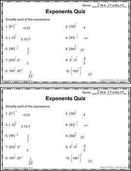 Answer Key Rational Exponents Worksheet Answers