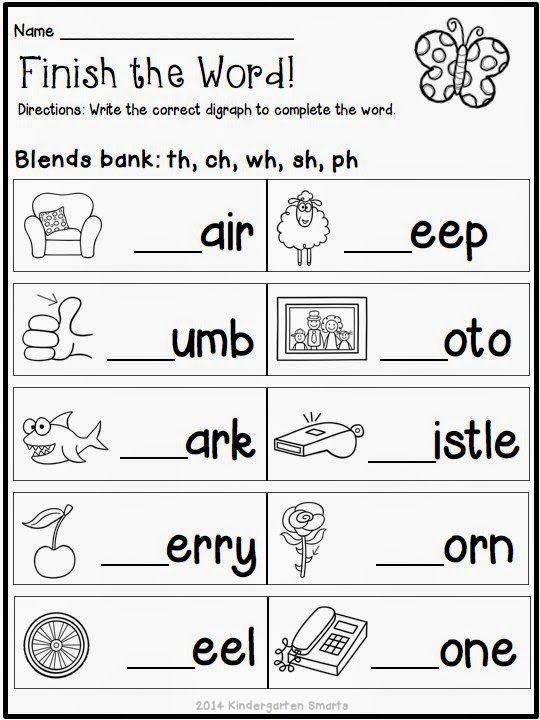 Easy Language Worksheets For Kindergarten