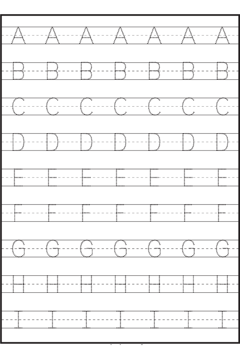 Tracing Letters Alphabet Writing Practice Sheets Pdf Free