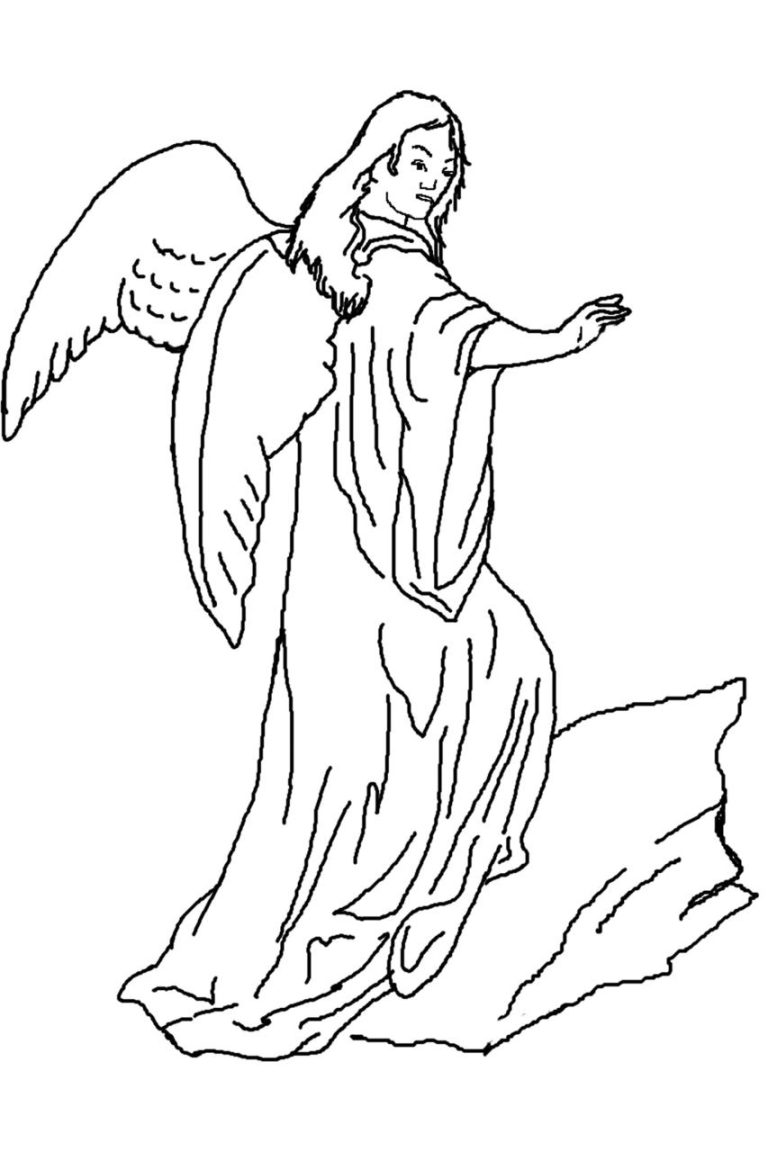 Angel Colouring Pages Printable