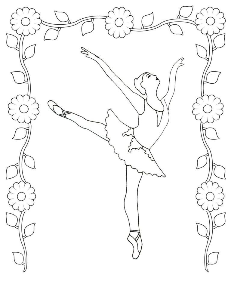 Ballerina Color Pages