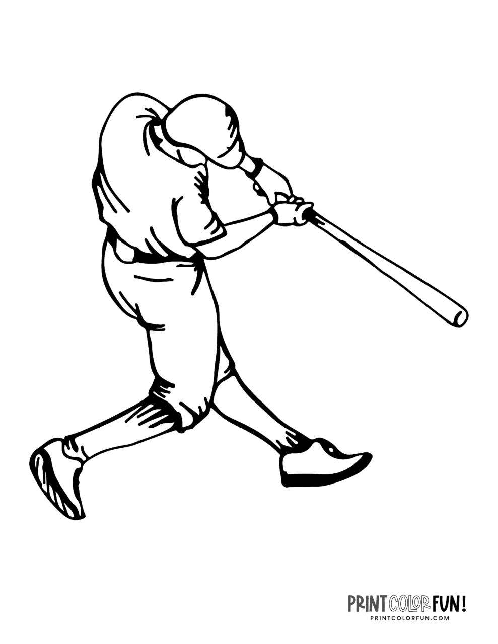 Coloring Pages Of Baseball