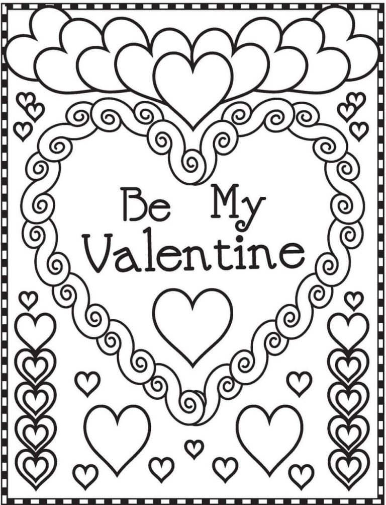Free Printable Valentines Coloring Pages