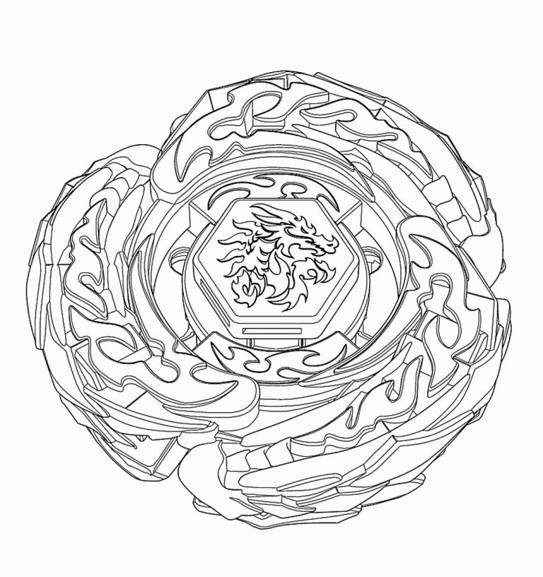 Beyblade Coloring Pages Achilles
