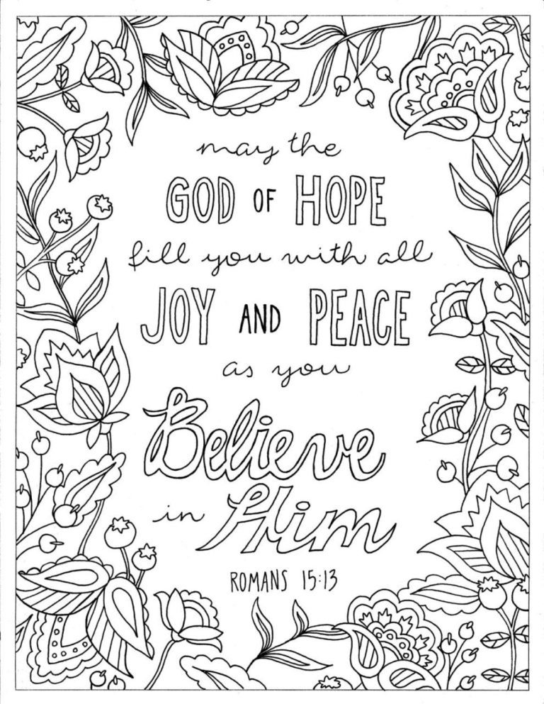 Spiritual Coloring Pages