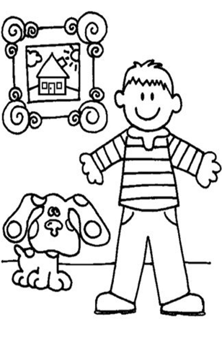 Blue's Clues Colouring Pages