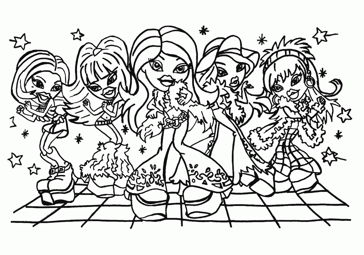 Coloring Pages Of Bratz