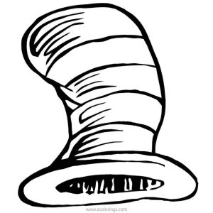 Cat In The Hat Coloring Pages Lock the