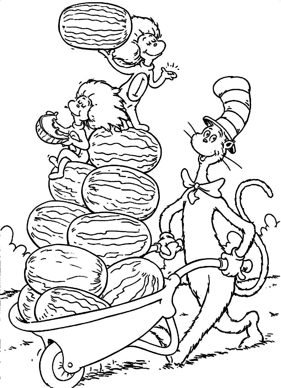 Free Printable Coloring Pages Of Cat In The Hat