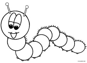 Printable Caterpillar Coloring Pages For Kids