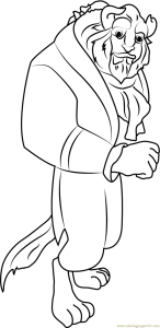 Character Beast Coloring Page Free Beauty and the Beast Coloring