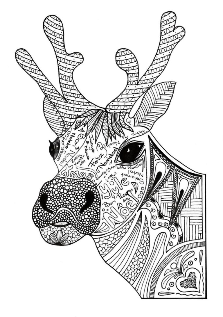 Coloring Pages Reindeer