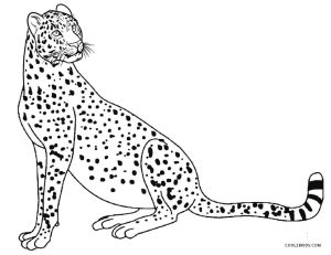 Printable Cheetah Coloring Pages For Kids Cool2bKids