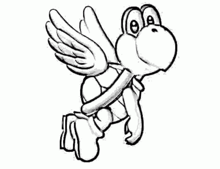 Coloring Pages Of Yoshi