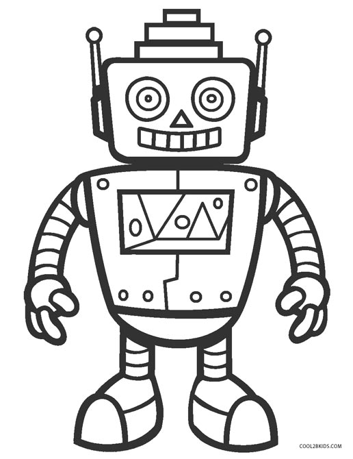 Robot Colouring Pages To Print