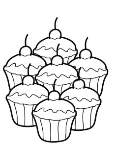 Free Printable Cupcake Coloring Pages For Kids