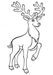 Reindeer Coloring Pages 1NZA