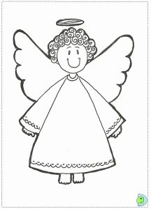 Cute Christmas Angel Coloring Pages For Preschoolers Coloring Sheets