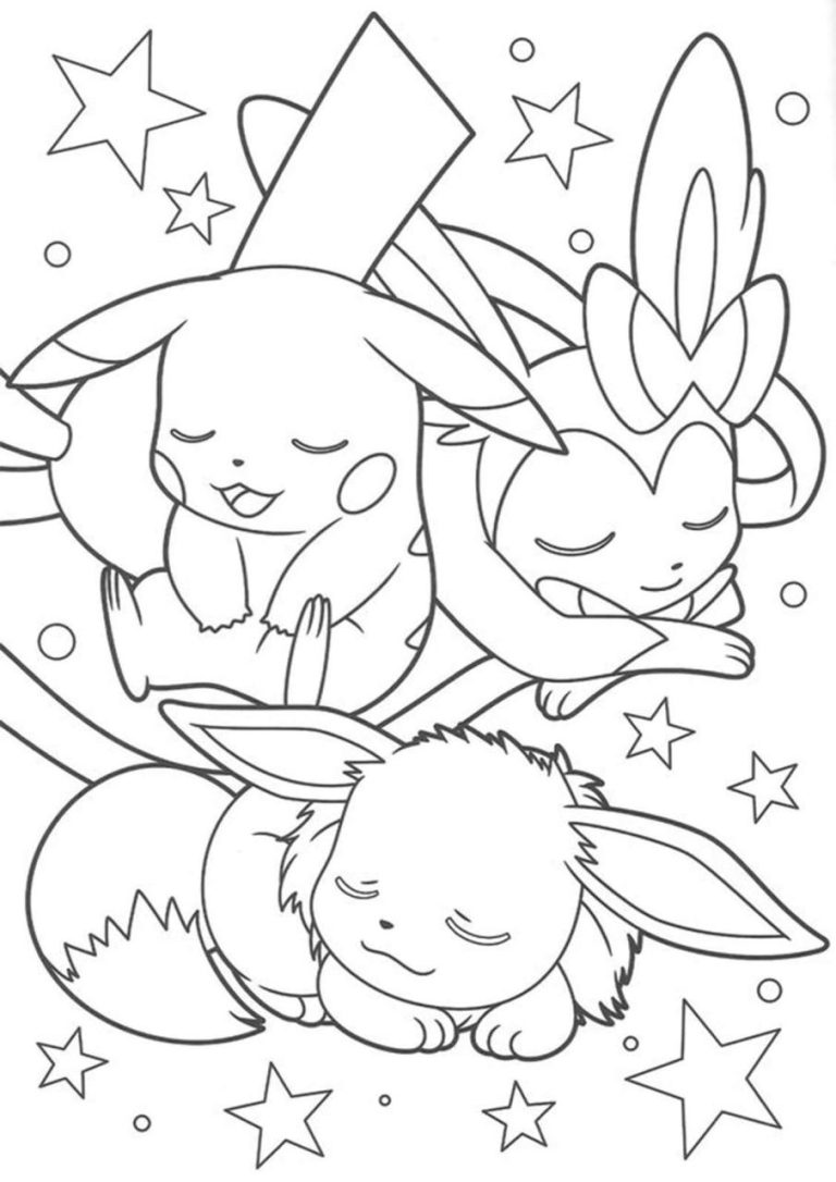 Coloring Pages Of Eevee