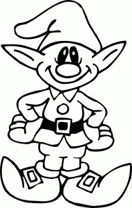 Elf Coloring Pages Learn To Coloring