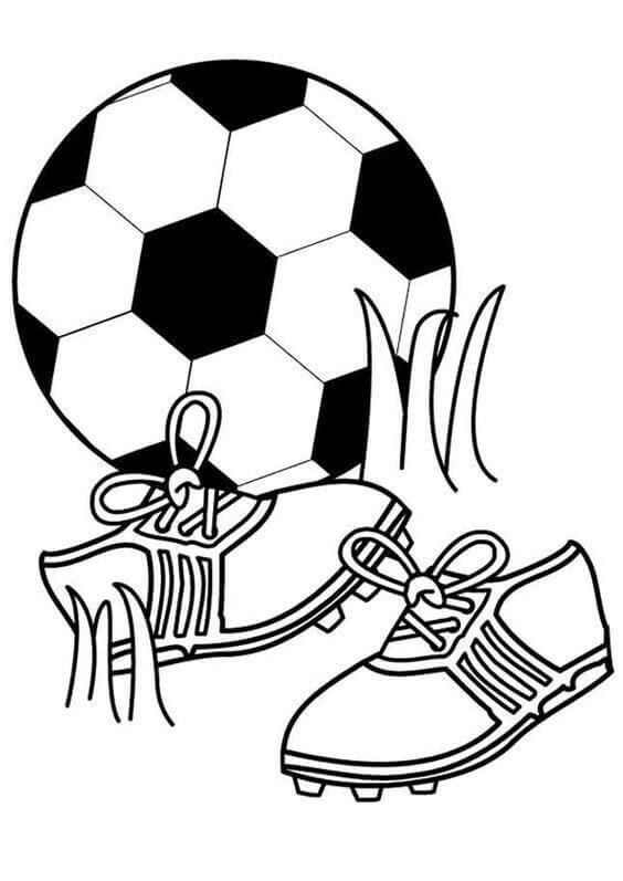Football Coloring Page Free