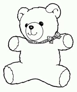 Freddy The Teddy Bear Coloring Page Color Luna