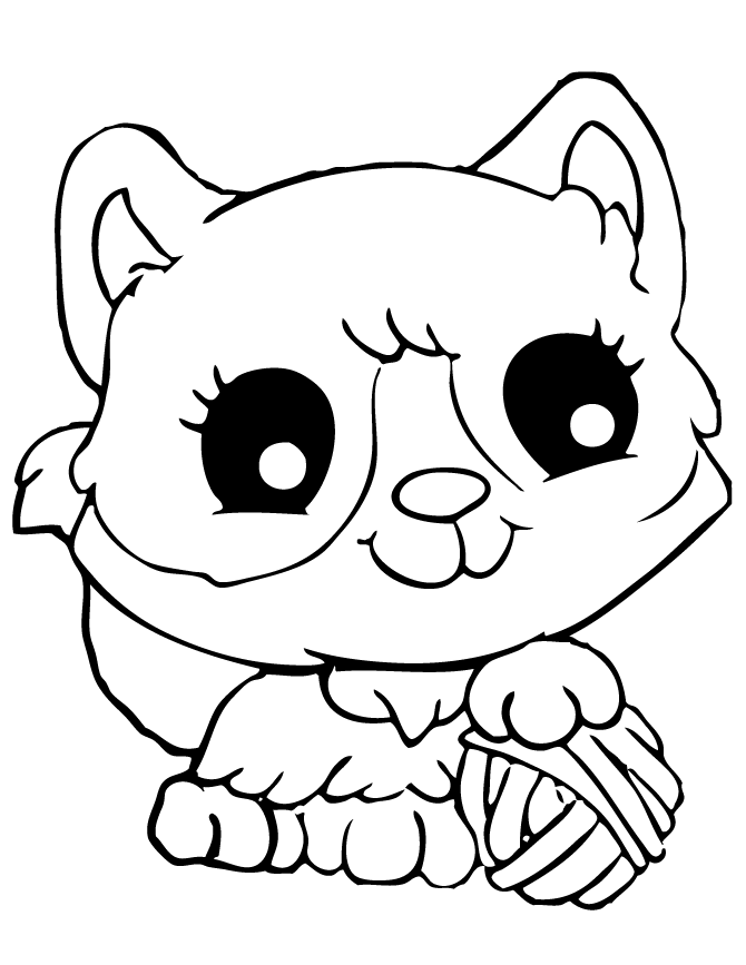Printable Kitty Coloring Pages
