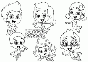 Bubble Guppies Coloring Pages Printable PDF » Print Color Craft