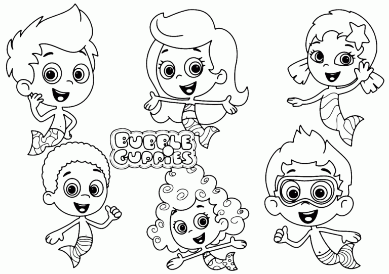 Bubble Guppies Coloring Pages Pdf