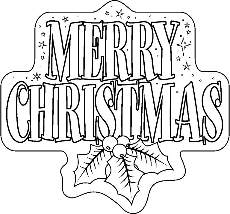 Coloring Pages To Print Christmas