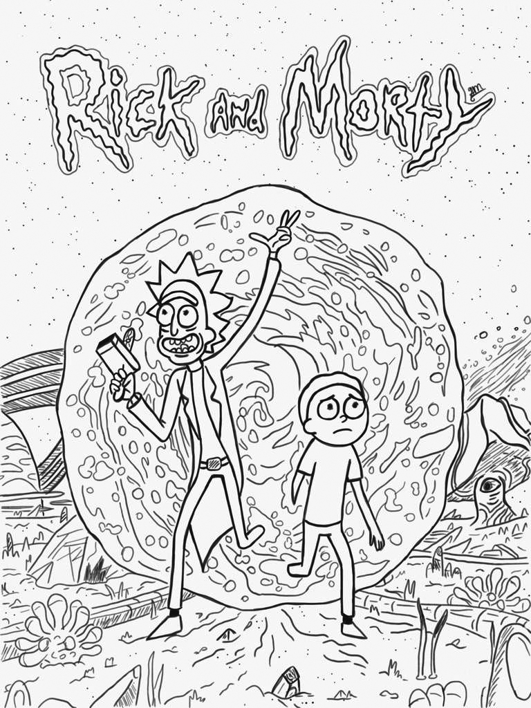 Rick And Morty Coloring Book