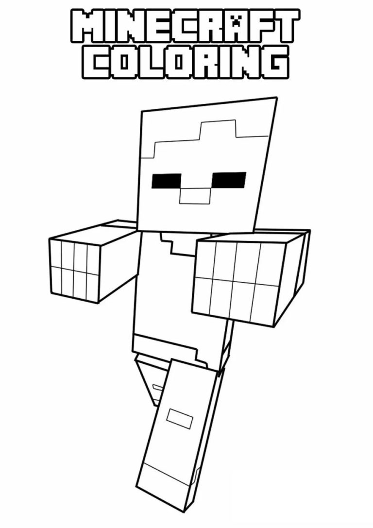 Minecraft Coloring In Pages