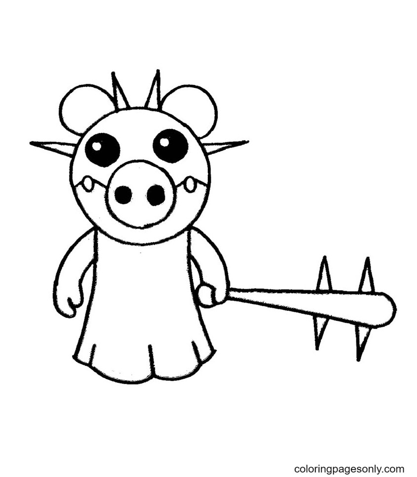 Piggy Coloring Pages Willow