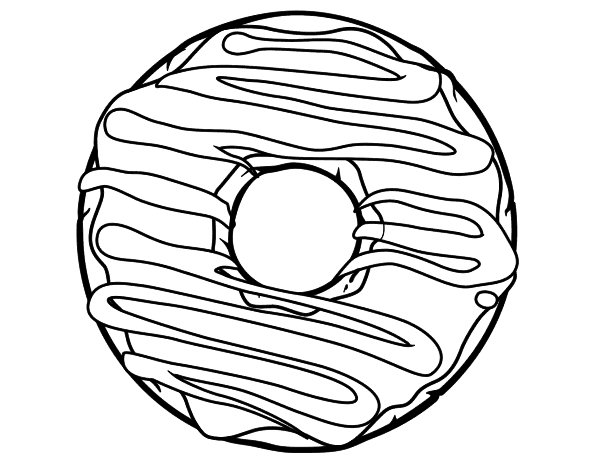 Doughnut Coloring Pages