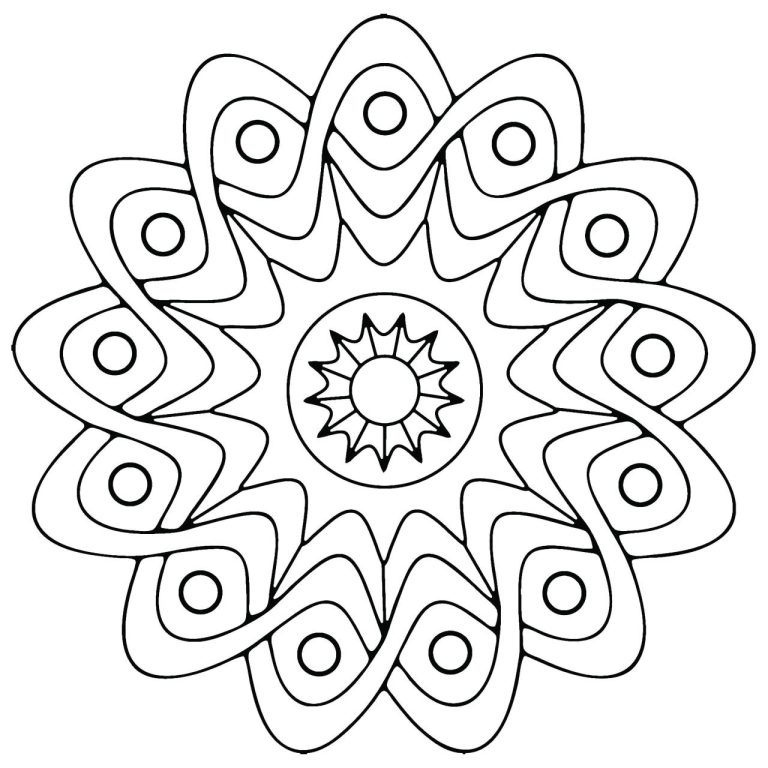Easy Printable Coloring Pages