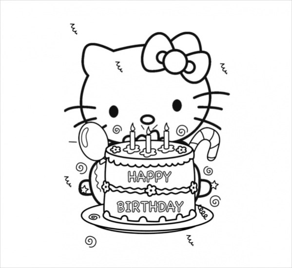 FREE 18+ Hello Kitty Coloring Pages in PDF AI
